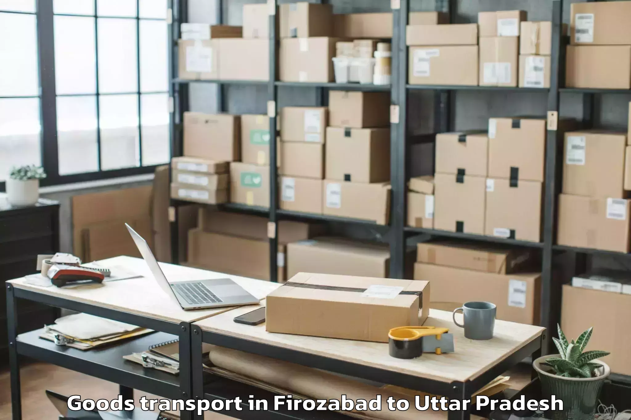 Book Firozabad to Kabrai Goods Transport Online